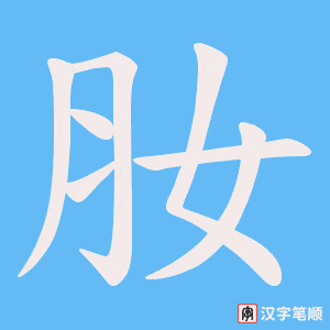 肗字笔顺动画