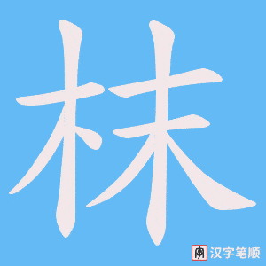 枺字笔顺动画