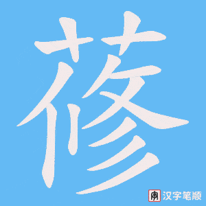 蓚字笔顺动画