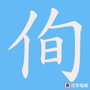 侚字笔顺动画